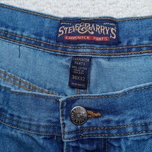 Steve‎ & Barry's Carpenter Jeans 36x32 Light Wash Denim Utility Pockets Y2K